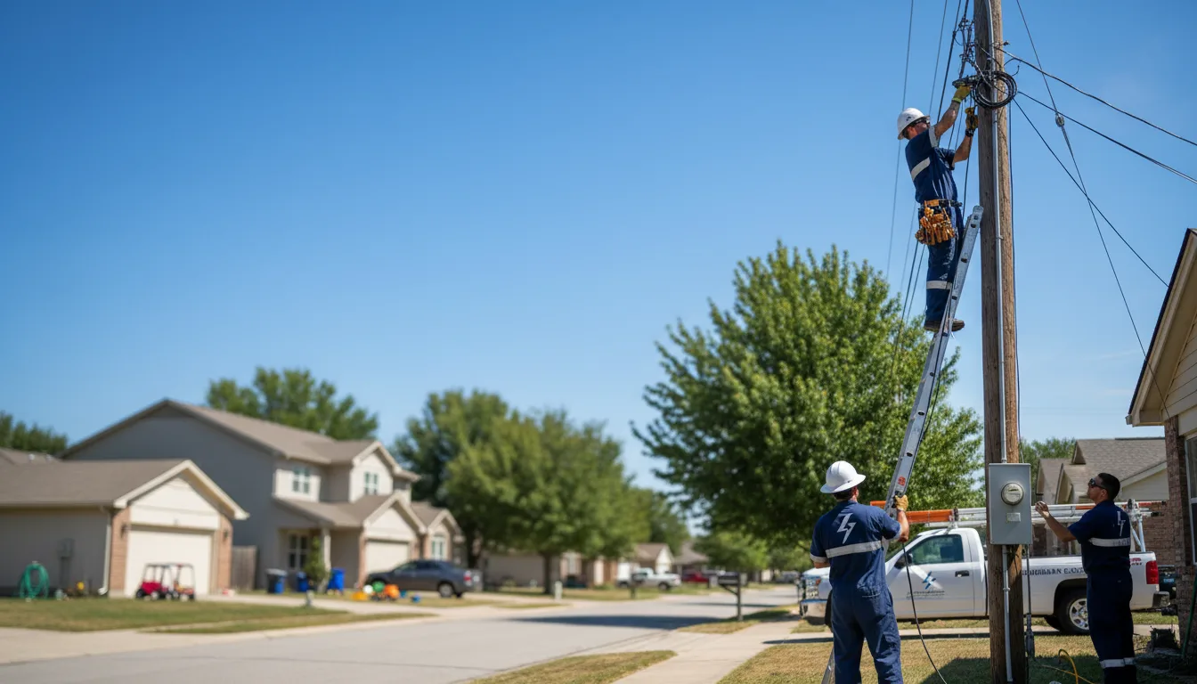 Residential electrician providing installation services in Brewster, MN